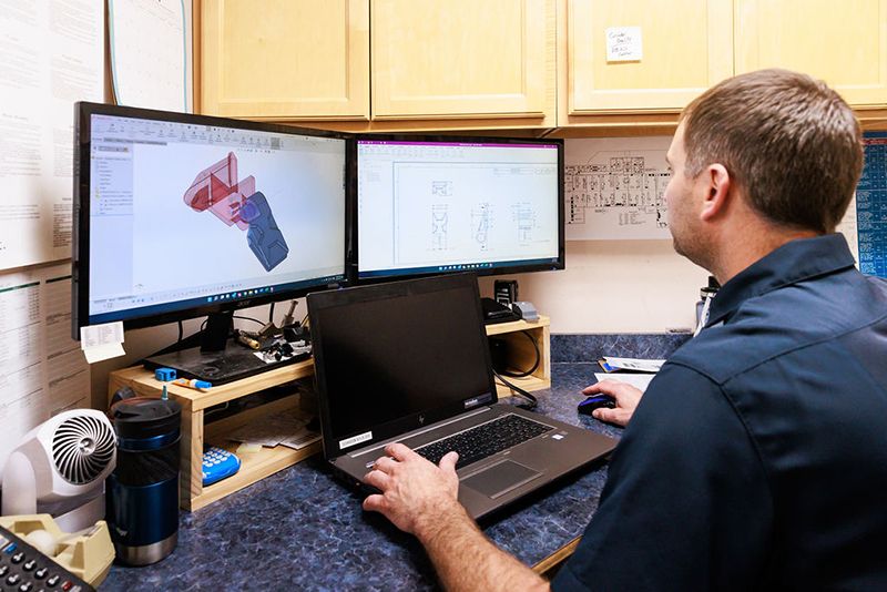Our depth of experience sets us apart. With four on-staff engineers bringing a diverse background of experience, we utilize the latest in CAD and simulation technologies. Engineering Support